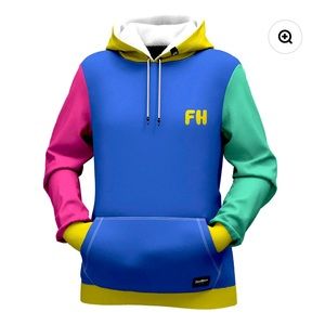 FreshHoods Colorblock Boom Hoodie US Women’s Sz M NWOT
